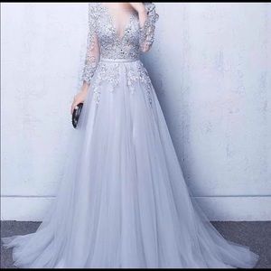 Silver/Gray Prom Dress 😍